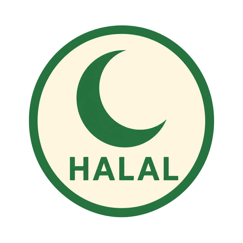 Halal certification badge